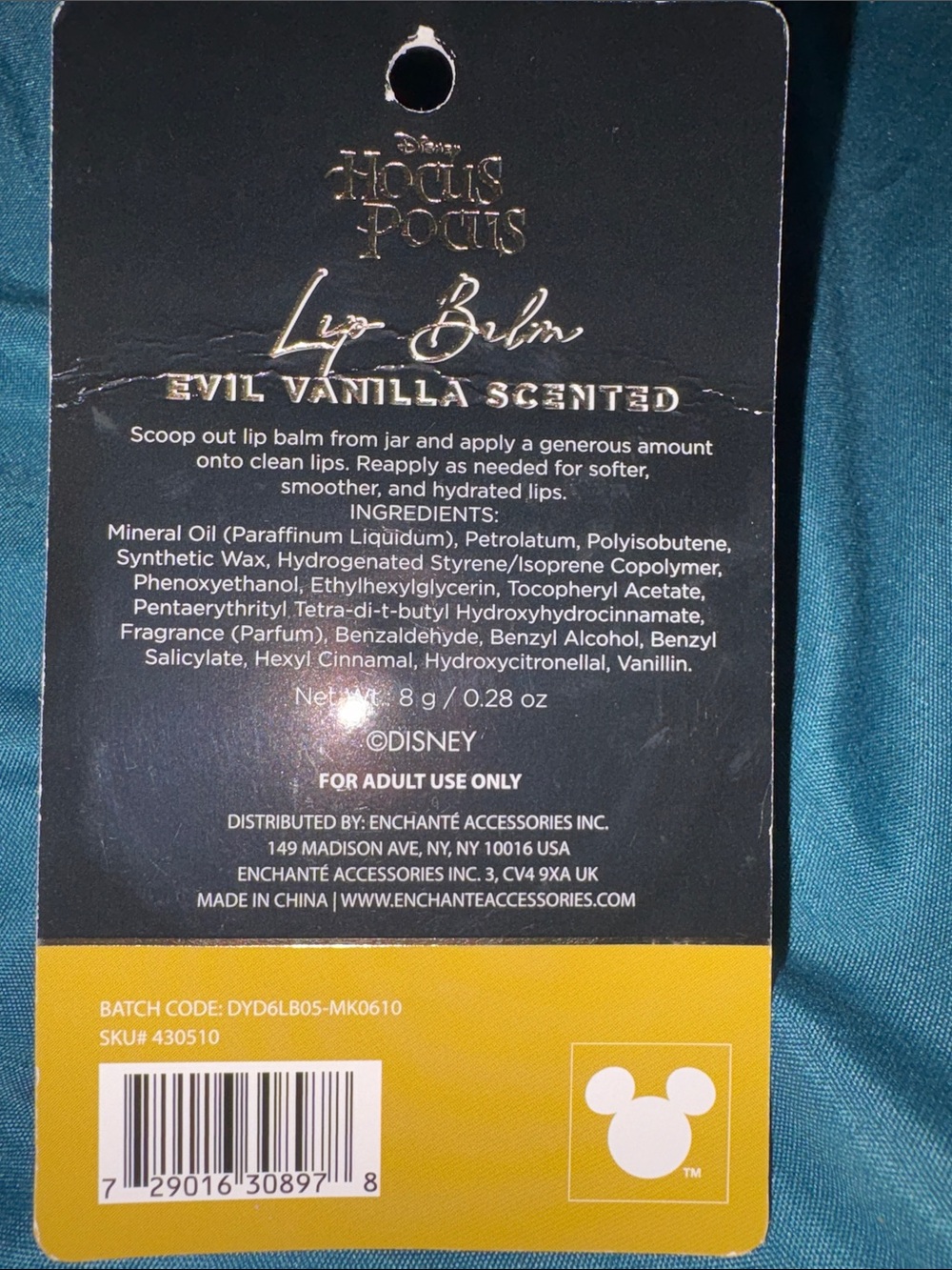 Disney Hocus Pocus Black Cauldron Lip Balm Set w/ faces on lids - Picture 9 of 11